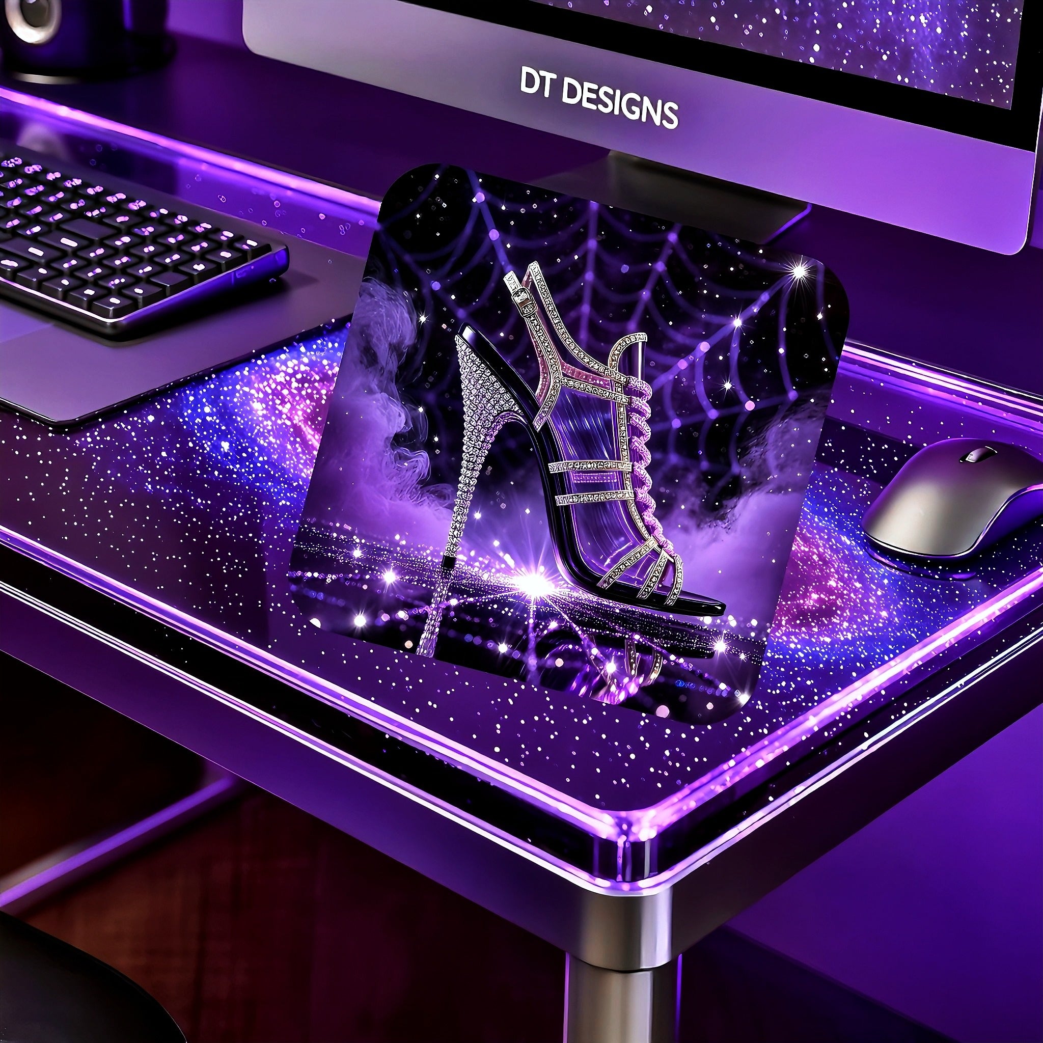 Violet Queen stiletto mousepad