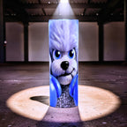 20oz Blue boxer poodle tumbler