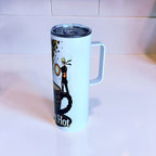 Blazing Hot Coffee 20oz Handled Skinny Tumbler – Ninja Energy Anime Design | MpressPrintz