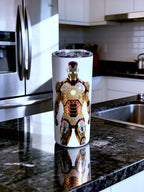 Diamond Tech Hero 20oz Skinny Tumbler – Luxury Armor Energy Design | MpressPrintz
