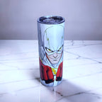 Speed Force Hero 20oz Skinny Tumbler – Lightning Energy Design + Metal Straw | MpressPrintz