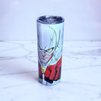 Speed Force Hero 20oz Skinny Tumbler – Lightning Energy Design + Metal Straw | MpressPrintz
