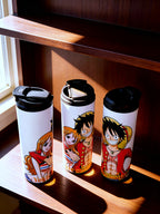 Anime Inspired 20oz Skinny Tumbler – Luffy & Nami Inspired “You’re My World” Design