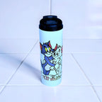 Cartoon Inspired Couple 20oz Skinny Tumbler – Tom & Jerry Inspired “All Mine” Design | MpressPrintz