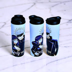 Anime Inspired Couple 20oz Skinny Tumbler – Gojo & Utahime Inspired “Only Us” Design | MpressPrintz