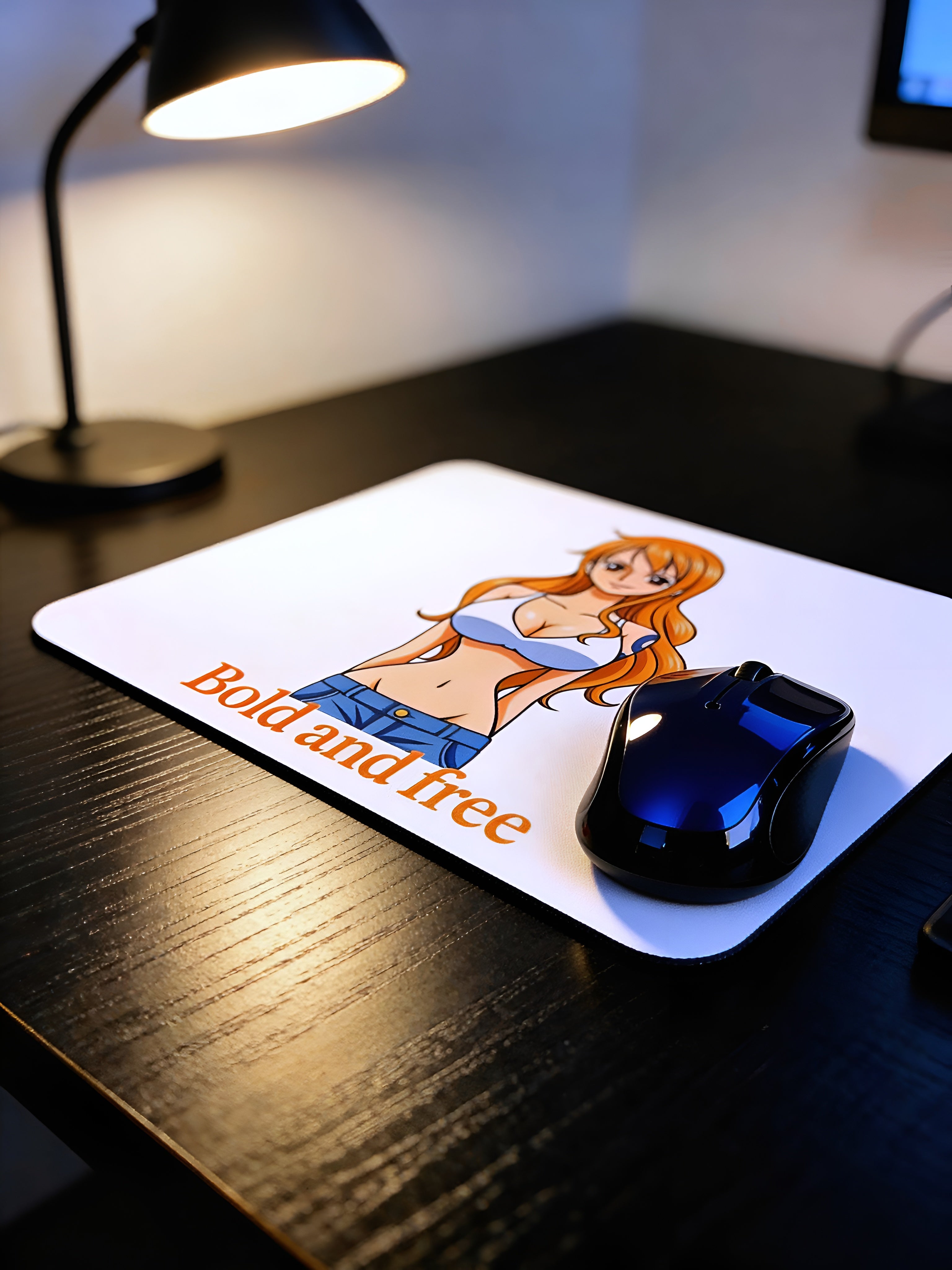 Anime Inspired Mousepad – Nami Inspired “Bold and Free” Aesthetic Design | MpressPrintz