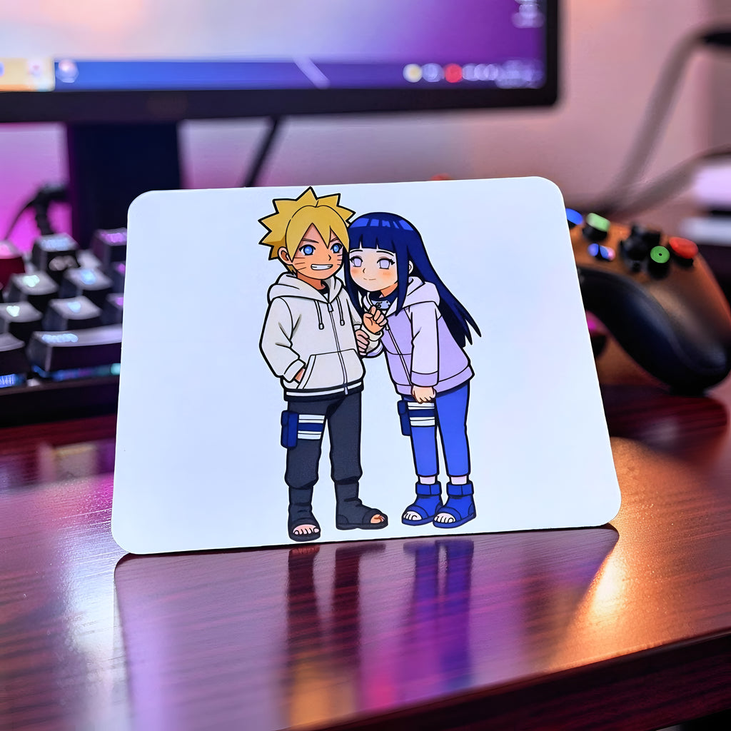 Anime Inspired Mousepad – Naruto & Hinata Inspired Cute Couple Design | MpressPrintz