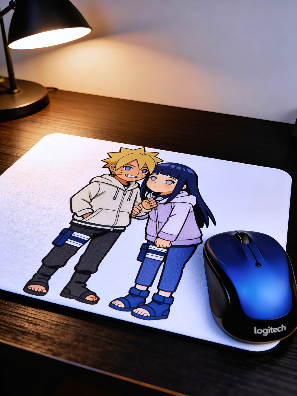 Anime Inspired Mousepad – Naruto & Hinata Inspired Cute Couple Design | MpressPrintz