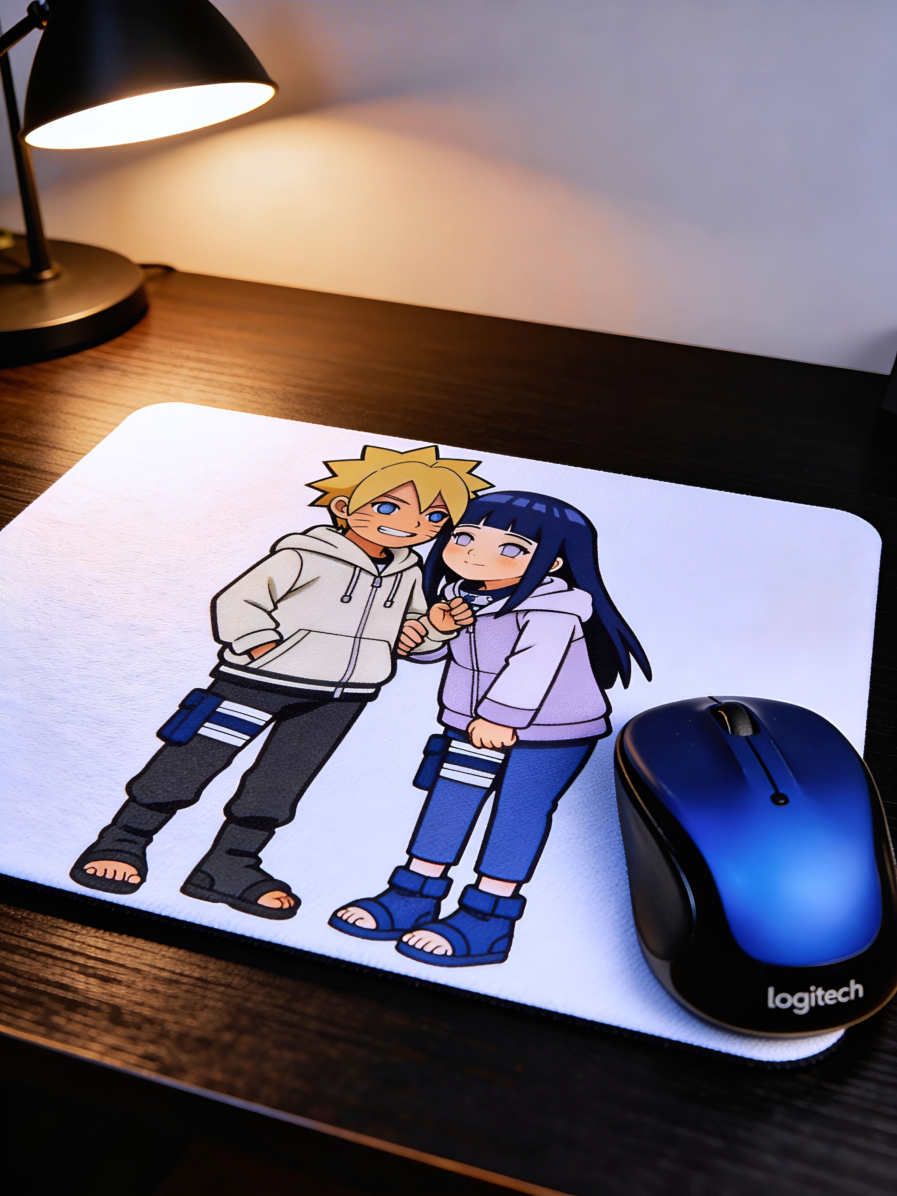Anime Inspired Mousepad – Naruto & Hinata Inspired Cute Couple Design | MpressPrintz