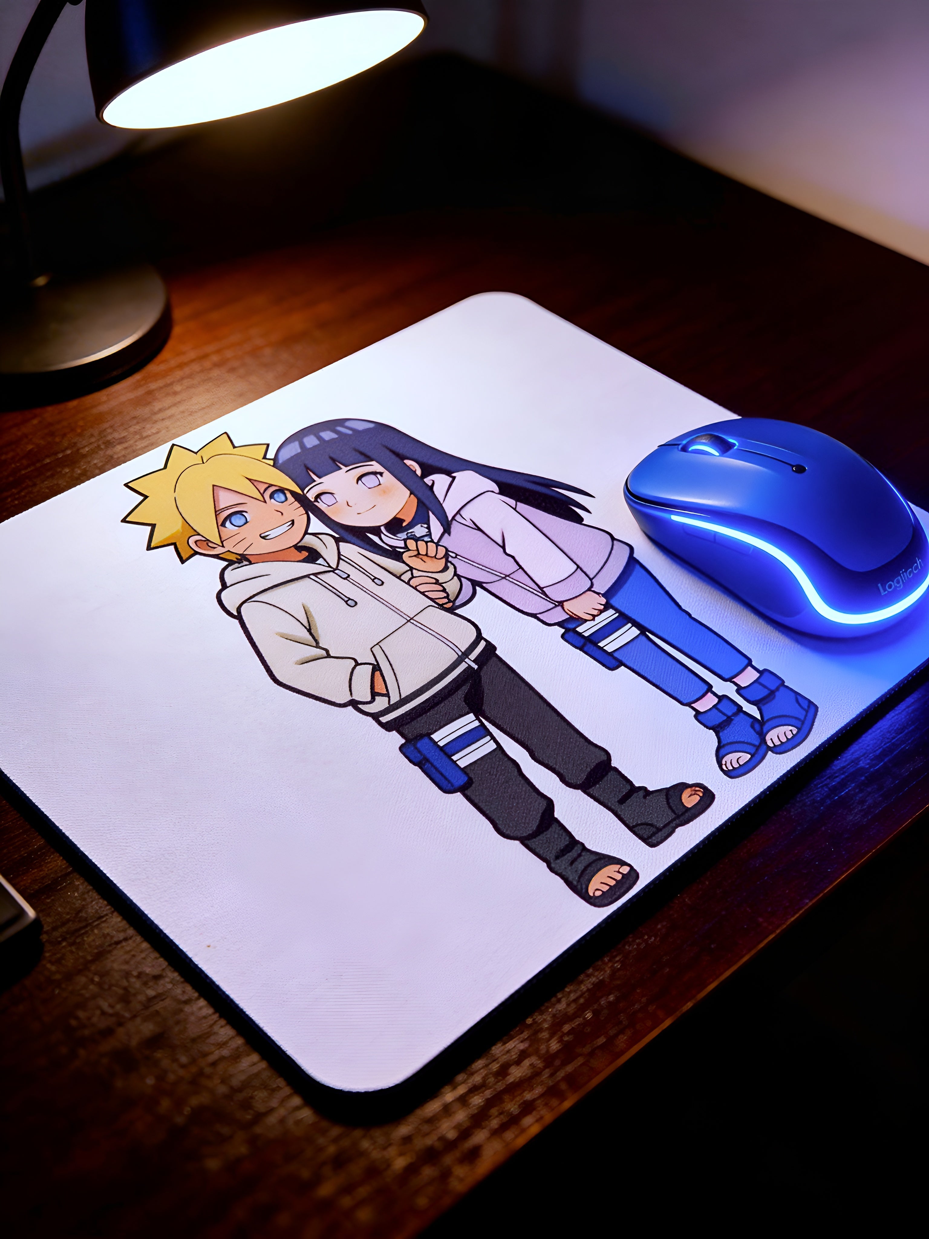 Anime Inspired Mousepad – Naruto & Hinata Inspired Cute Couple Design | MpressPrintz