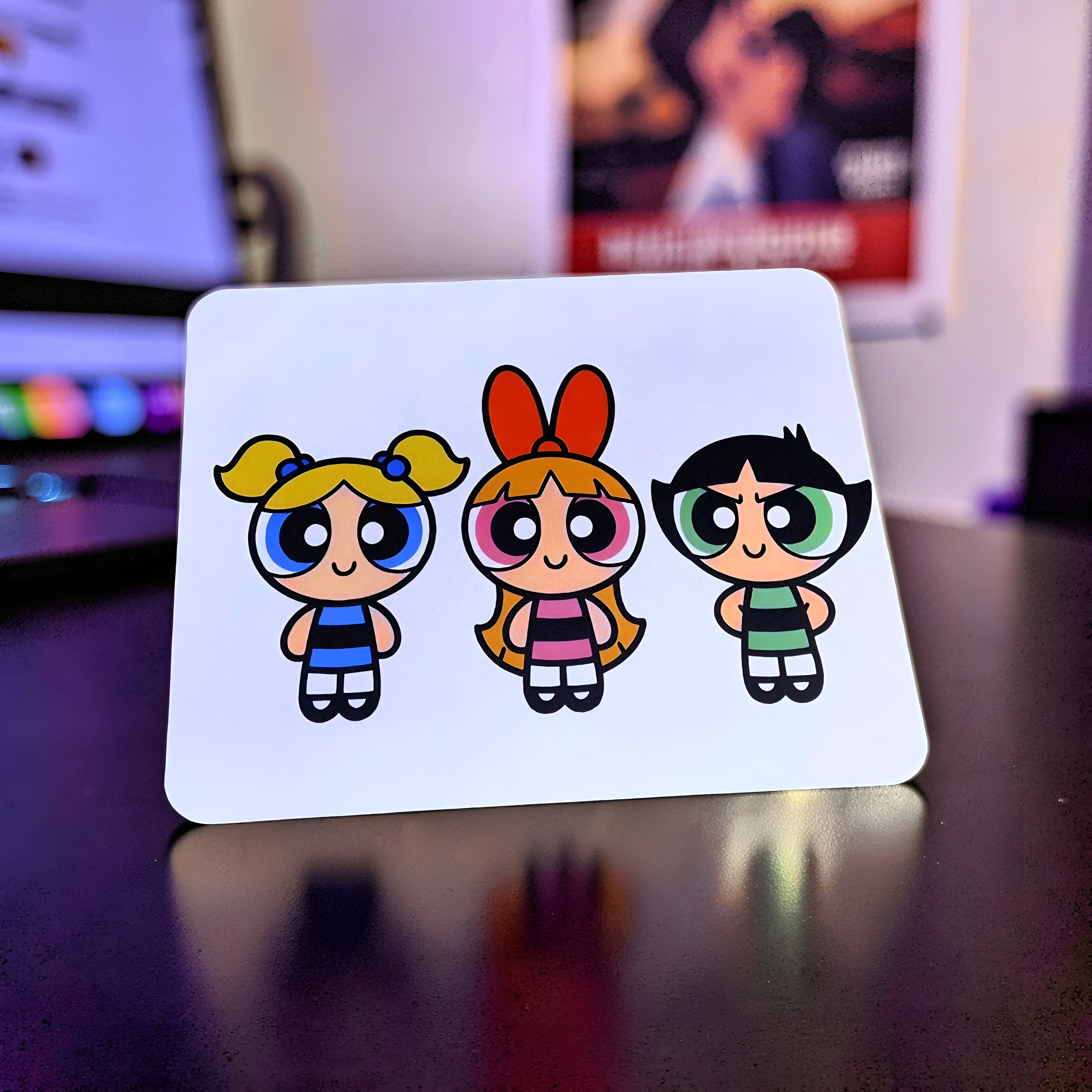 Cartoon Inspired Mousepad – Powerpuff Girls Inspired Cute Trio Design | MpressPrintz