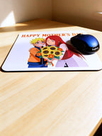 Anime Inspired Mousepad – Naruto & Kushina Inspired “Happy Mother’s Day” Sunflower Design | MpressPrintz