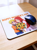 Anime Inspired Mousepad – Naruto & Kushina Inspired “Happy Mother’s Day” Sunflower Design | MpressPrintz