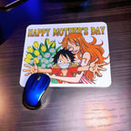Anime Inspired Mousepad – Luffy & Nami Inspired “Happy Mother’s Day” Floral Joy Design | MpressPrintz
