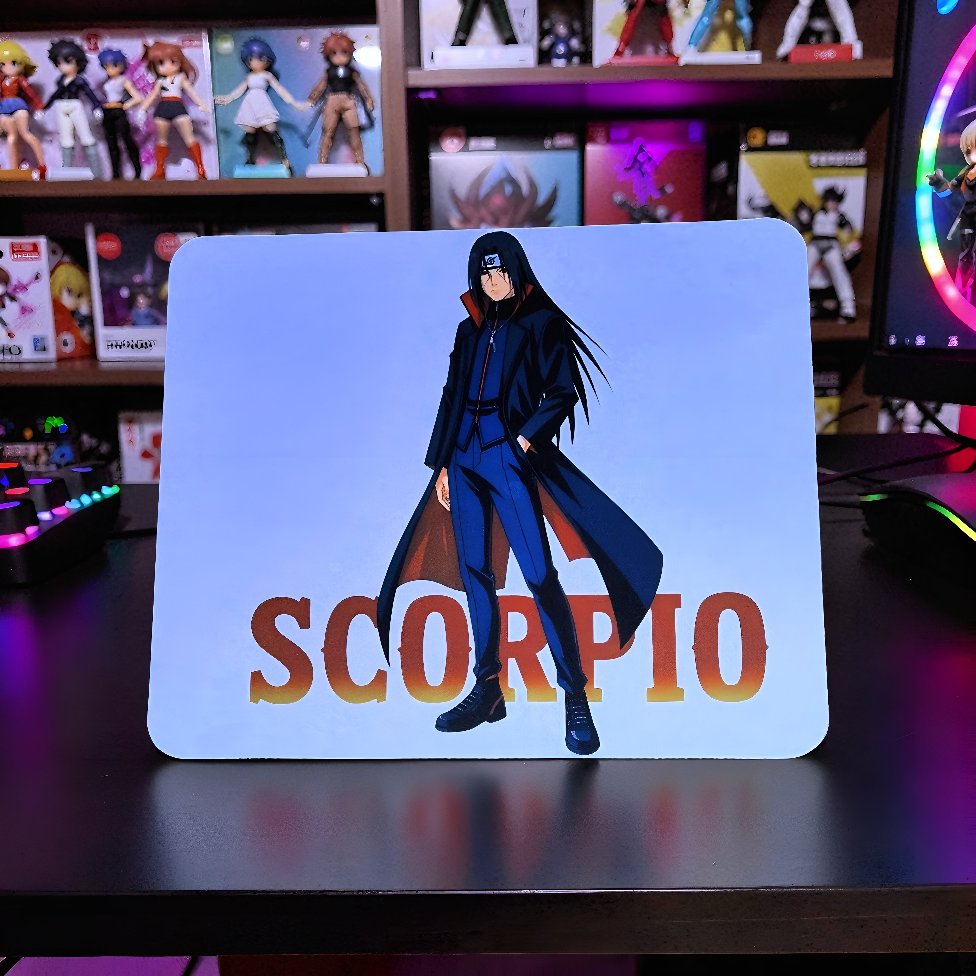 Anime Inspired Mousepad – Itachi Uchiha Inspired “Scorpio” Dark Aesthetic Design | MpressPrintz