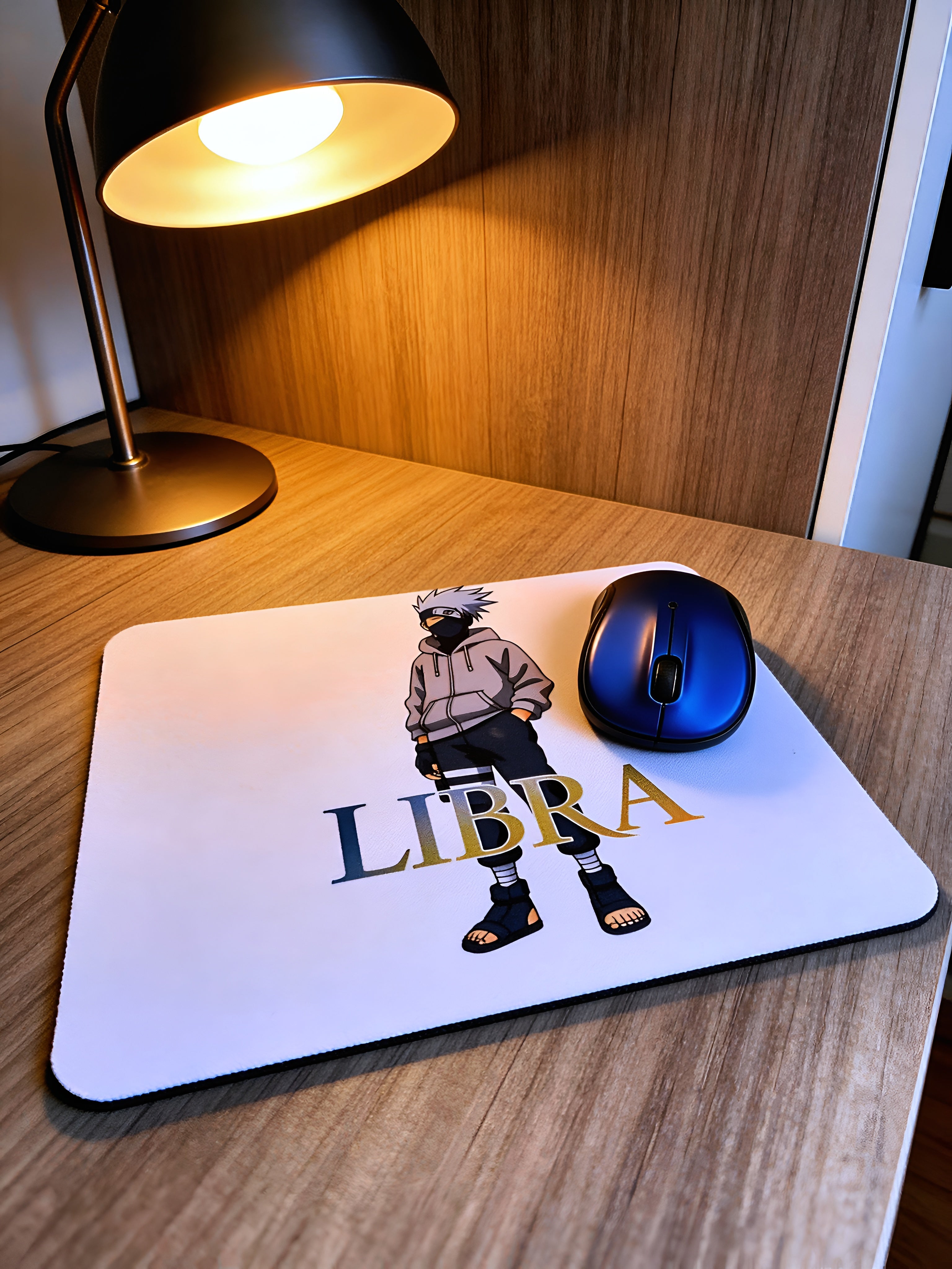 Anime Inspired Mousepad – Kakashi Hatake Inspired “Libra” Streetwear Ninja Design | MpressPrintz