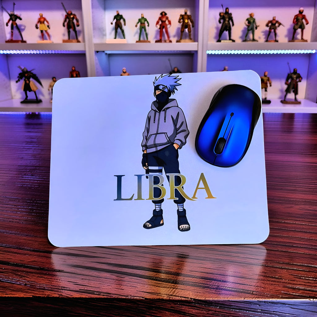 Anime Inspired Mousepad – Kakashi Hatake Inspired “Libra” Streetwear Ninja Design | MpressPrintz