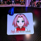 Anime Inspired Mousepad – Sakura Haruno Inspired “Soft, But Never Weak” Empowerment Design | MpressPrintz