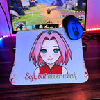Anime Inspired Mousepad – Sakura Haruno Inspired “Soft, But Never Weak” Empowerment Design | MpressPrintz