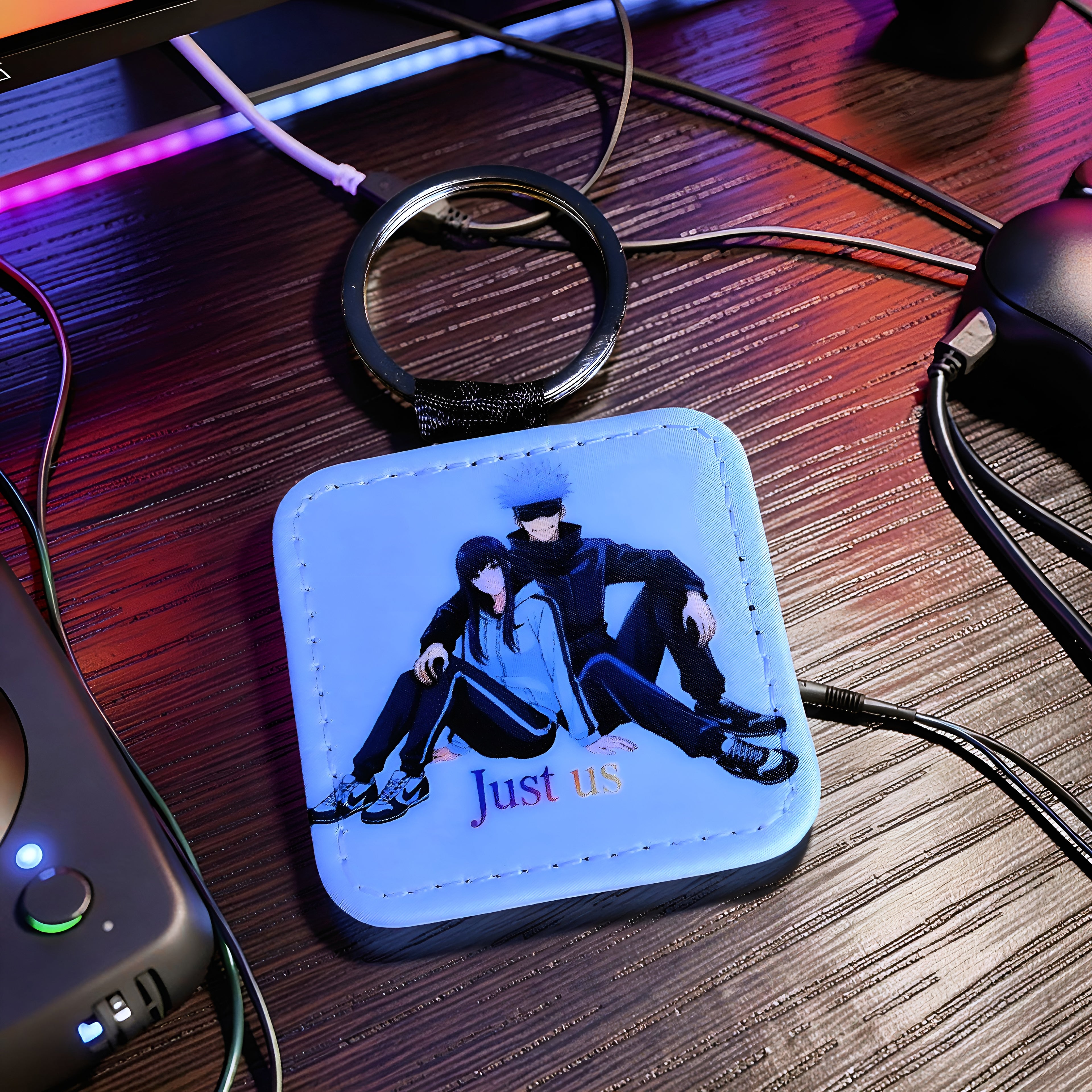 Anime Inspired Keychain – Gojo & Utahime Inspired “Just Us” Streetwear Couple Design | MpressPrintz
