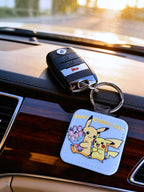 Cartoon Inspired Keychain – Pikachu Inspired “Happy Mother’s Day” Cute Electric Love Design | MpressPrintz