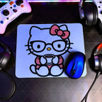 Cartoon Inspired Mousepad – Hello Kitty Inspired “Cozy Moments” Cute Coffee Aesthetic Design | MpressPrintz