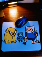 Cartoon Inspired Mousepad – Adventure Time Inspired “Best Trio” Fun Friendship Design | MpressPrintz
