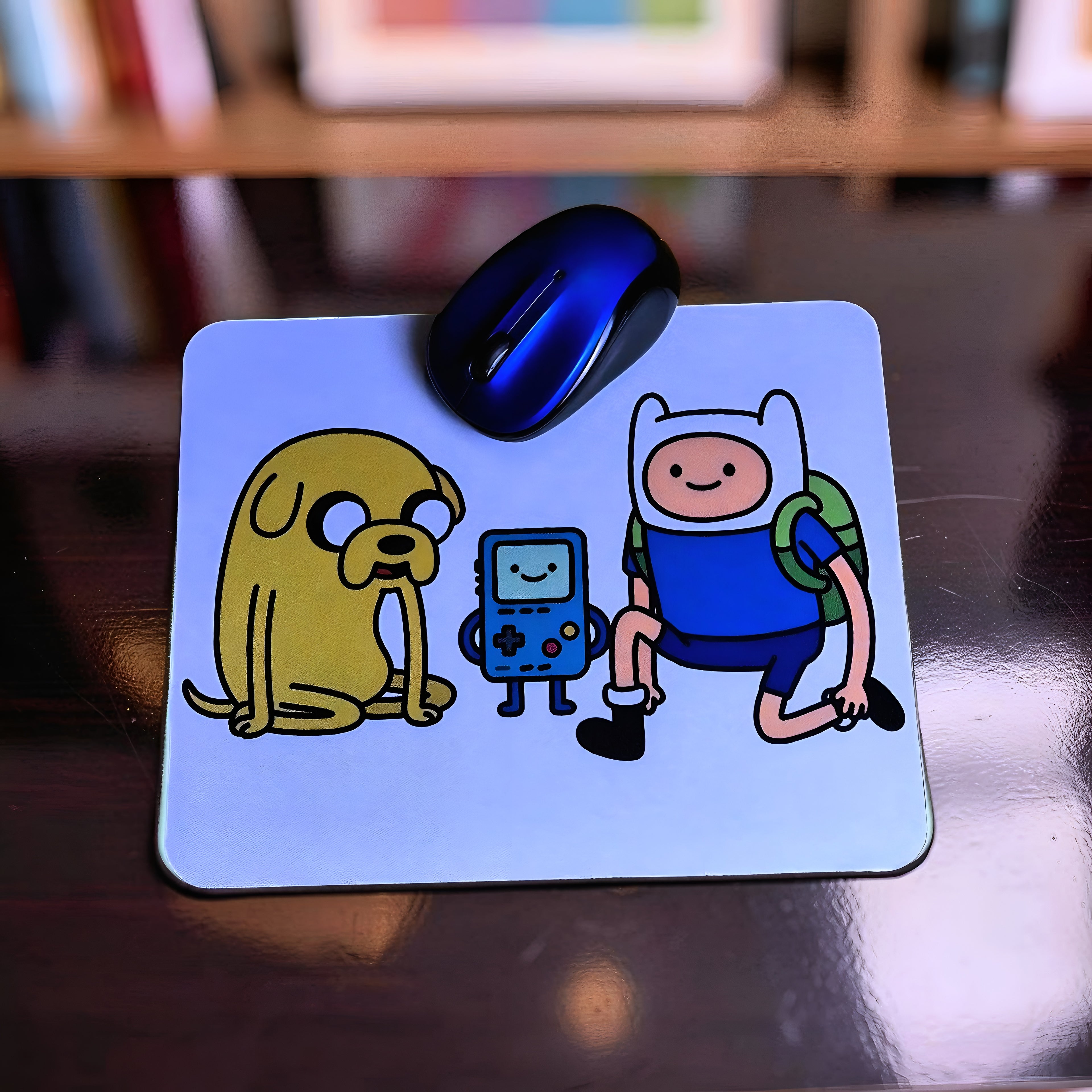 Cartoon Inspired Mousepad – Adventure Time Inspired “Best Trio” Fun Friendship Design | MpressPrintz