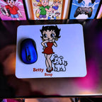 Cartoon Inspired Mousepad – Betty Boop Inspired “Classic Glam” Vintage Style Design | MpressPrintz