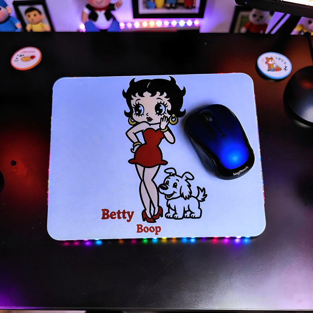 Cartoon Inspired Mousepad – Betty Boop Inspired “Classic Glam” Vintage Style Design | MpressPrintz