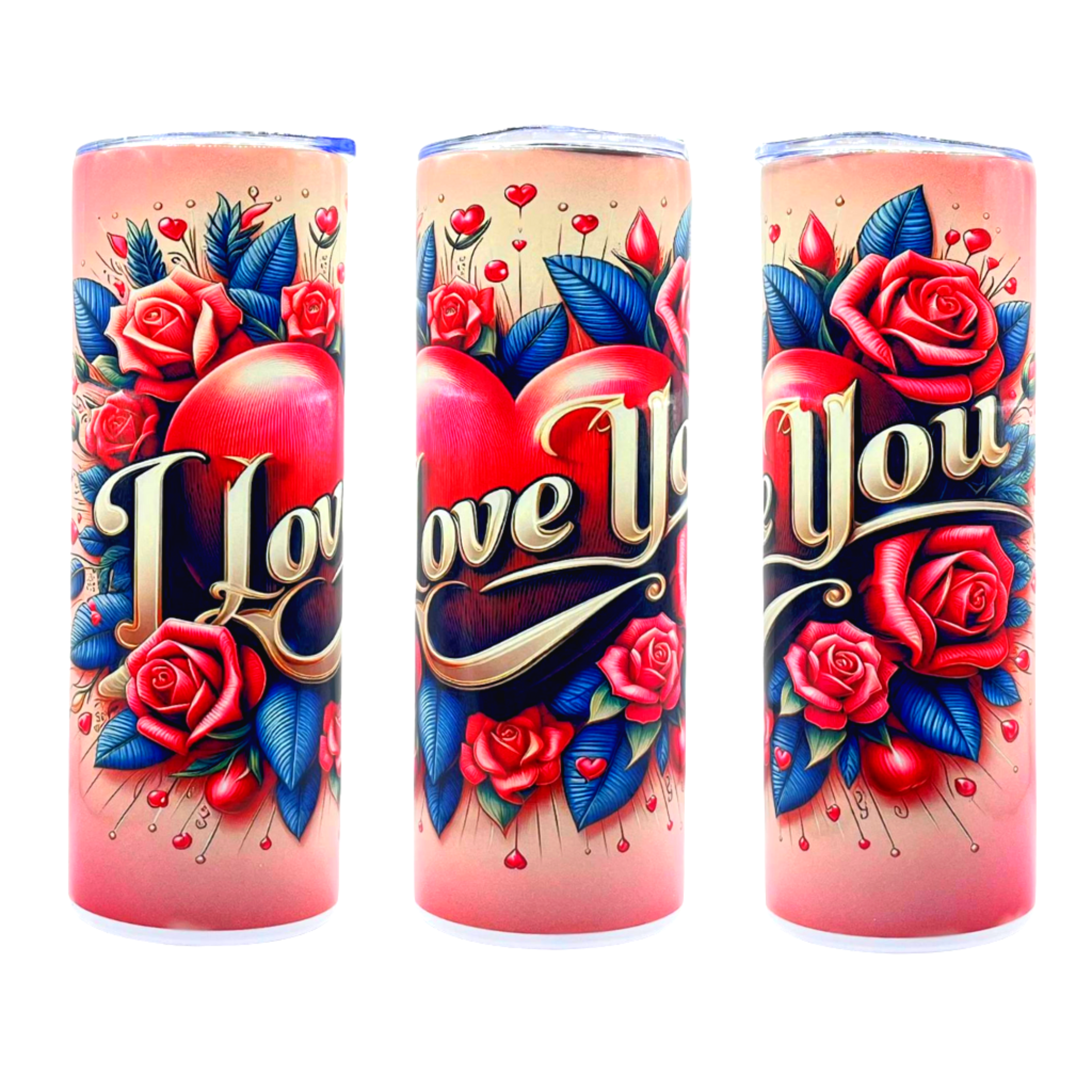 20oz tumbler with metal straw