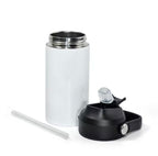 12oz kids water bottle tumbler with strap handle and straw
