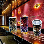12oz Pink and gold mask tumbler