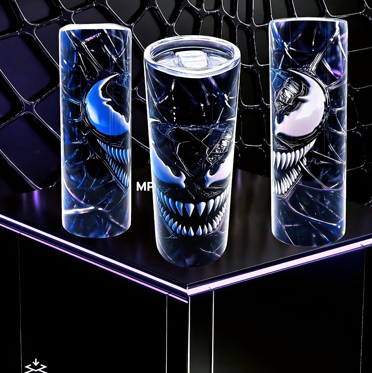 20oz Dark web symbiote tumbler