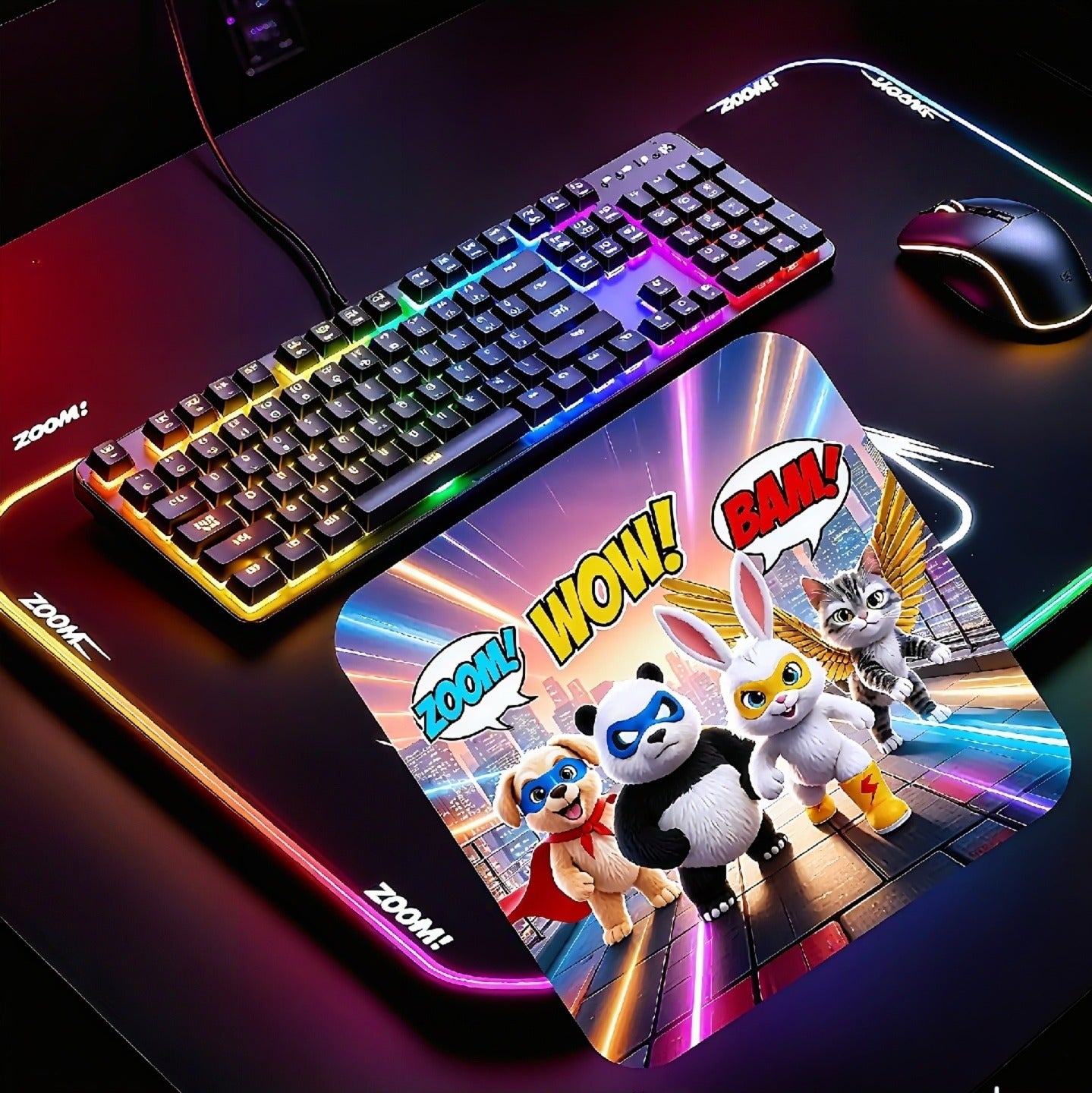 Animal super squad mousepad