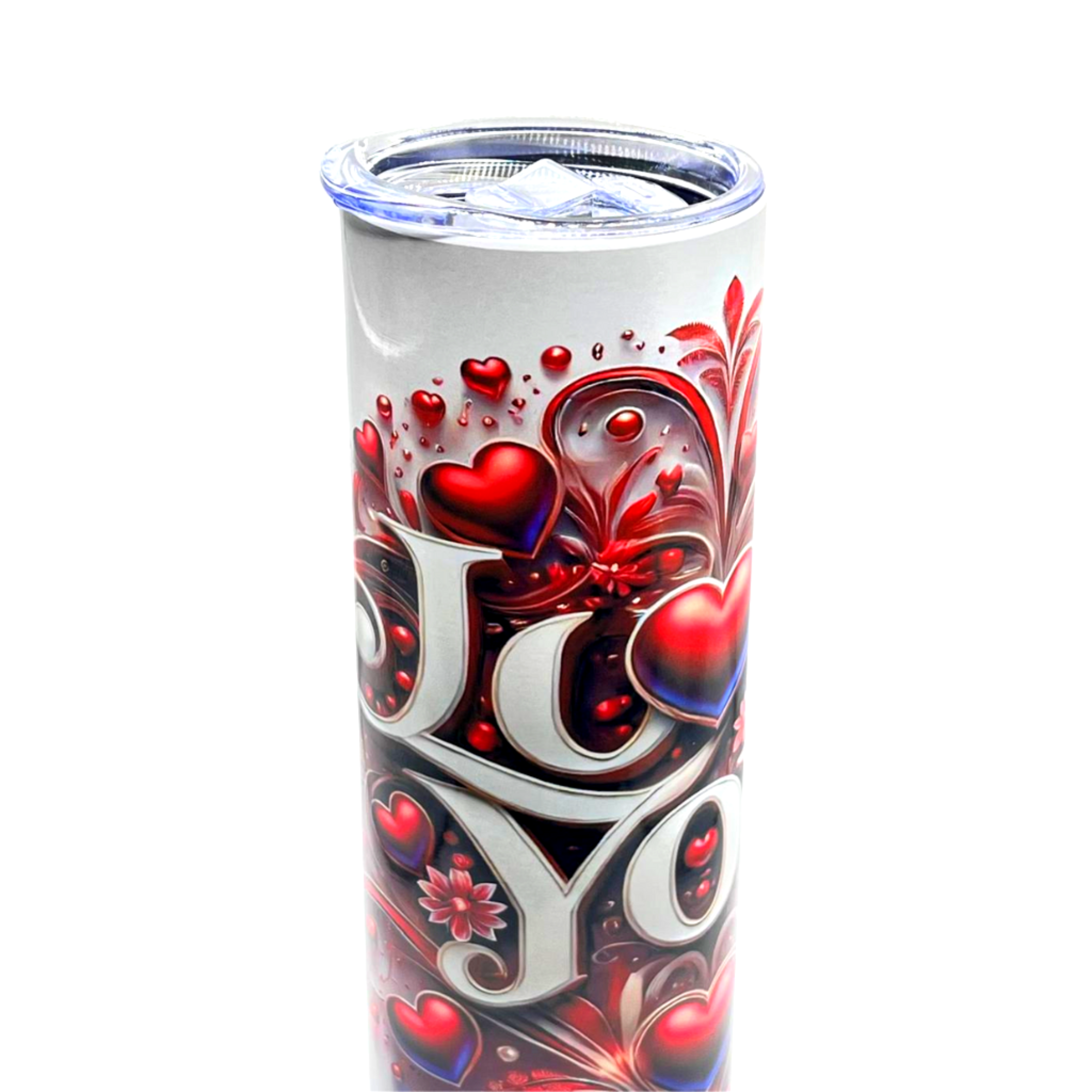 20oz tumbler with metal straw