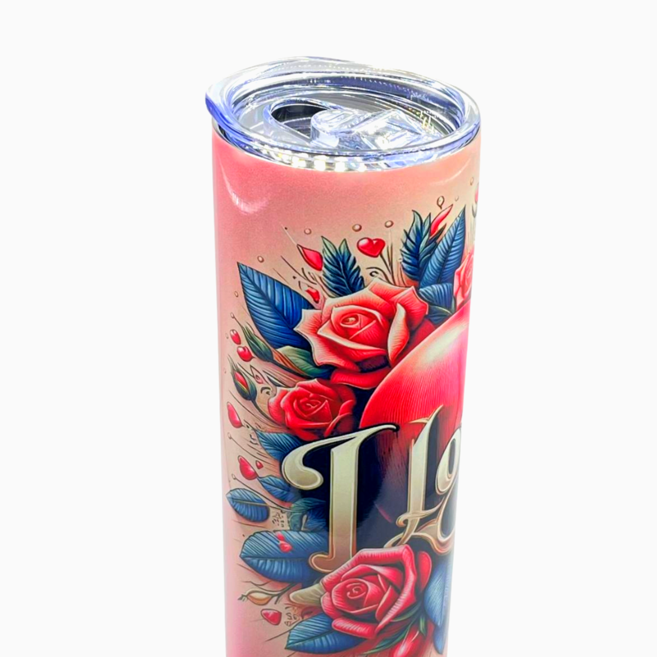 20oz tumbler with metal straw
