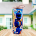 15 oz kids tumbler with handle lid and splash-proof lid