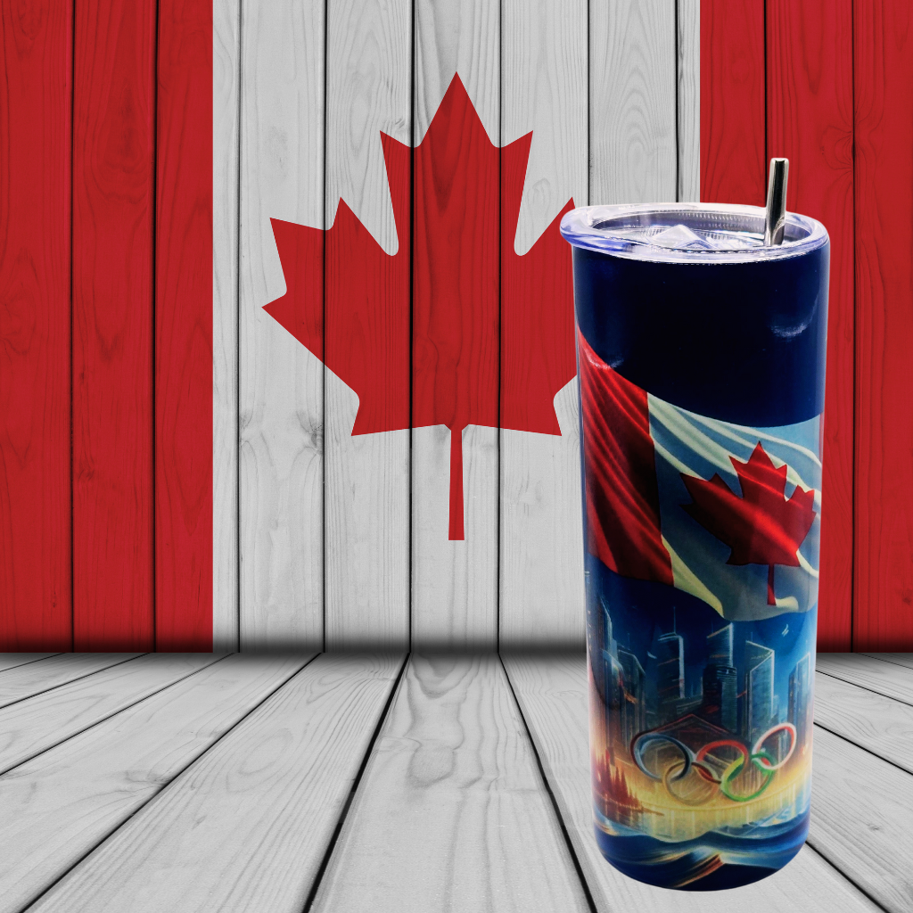 Canadian Olympic Flag  tumbler