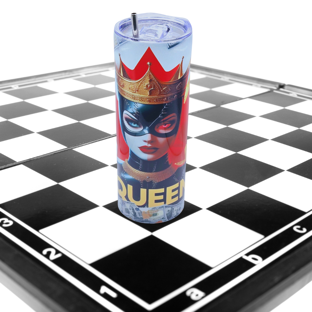 Red, white and black tumbler