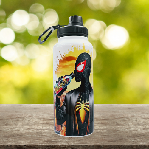 "Aquaholic" Spiderman  Sports Water Bottle