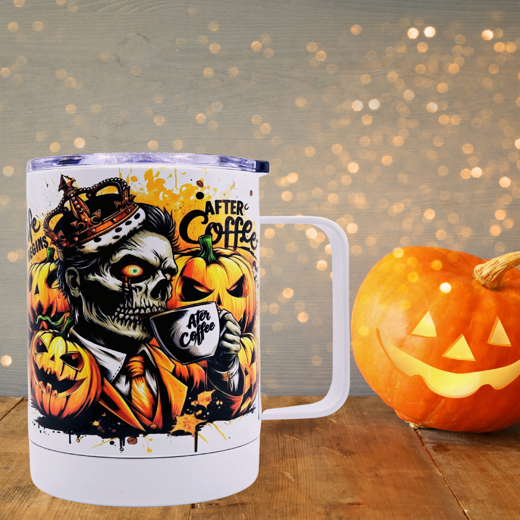 Zombie "Life Begins After Coffee" 12 oz coffee mug