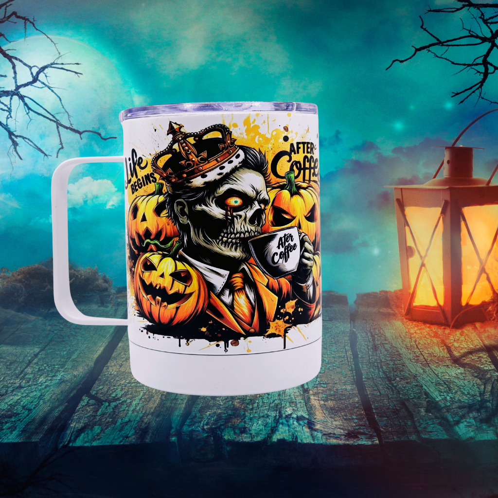 Zombie "Life Begins After Coffee" 12 oz coffee mug