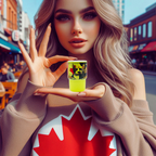Canada Pitbull 3 oz mini tumbler shot glass with straw and lid, cute shot glass for wedding, party whiskey cocktail bar