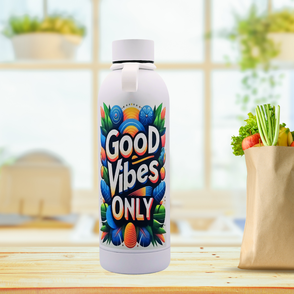 Good Vibes Only water bottle