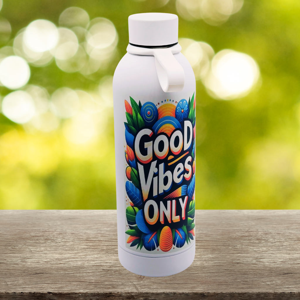 Good Vibes Only water bottle