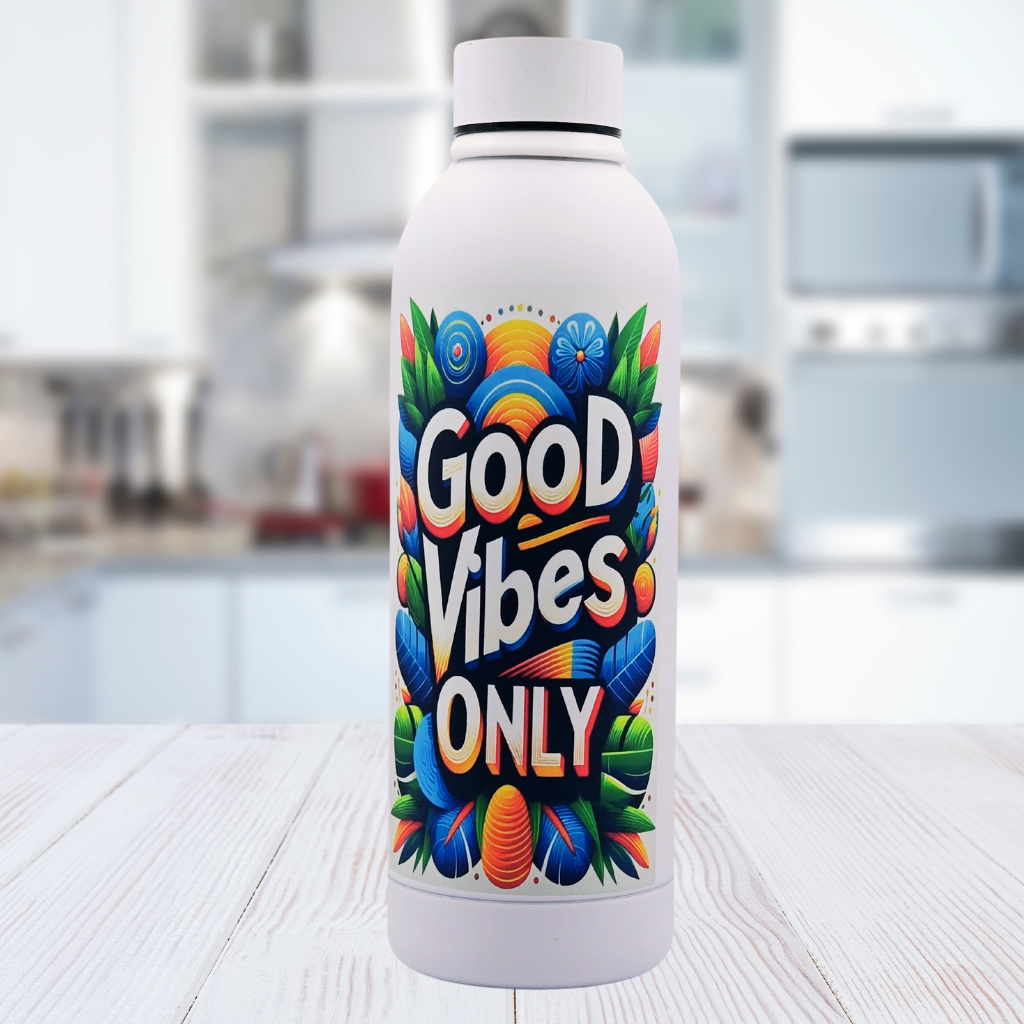 Good Vibes Only water bottle