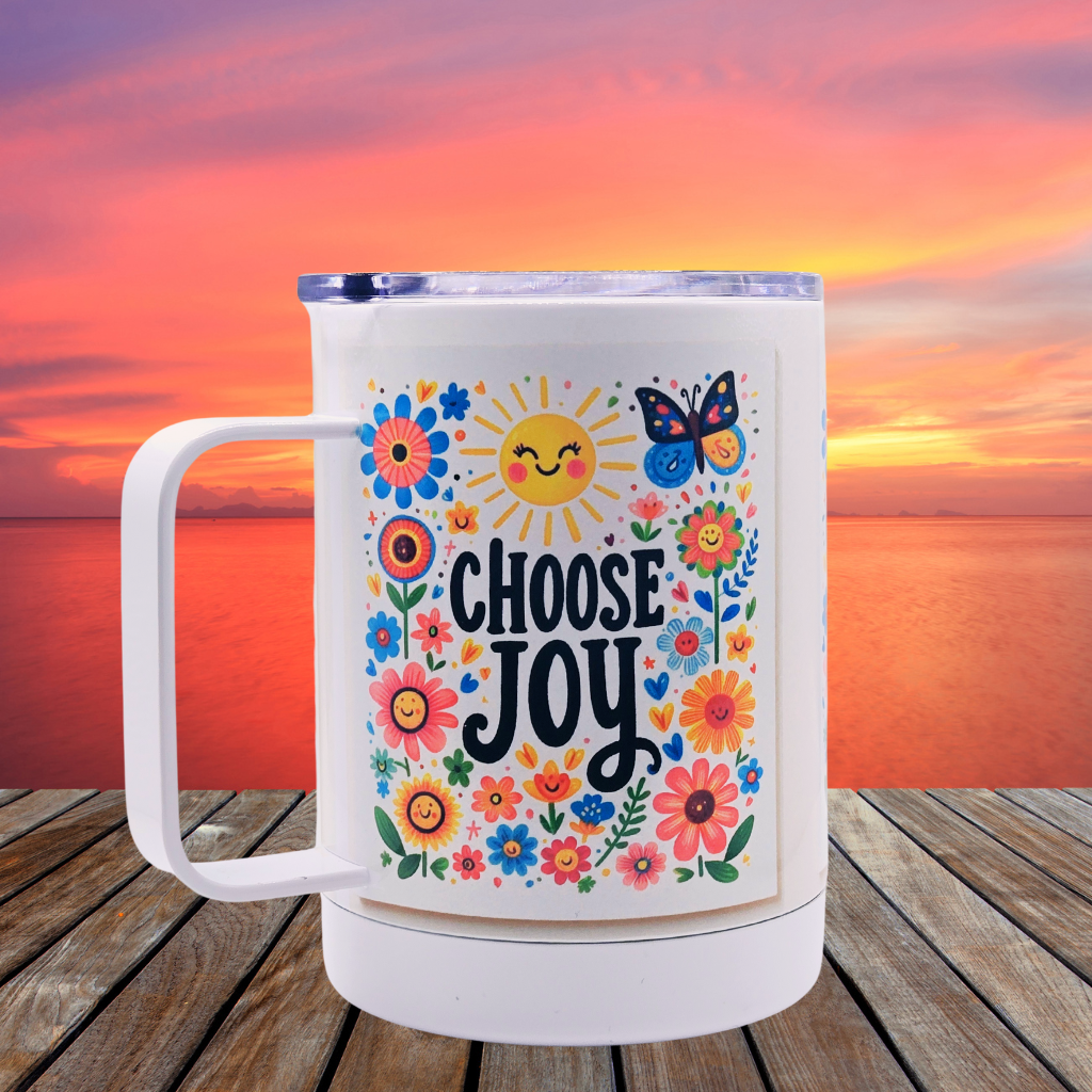 Choose Joy 12 oz coffee mug