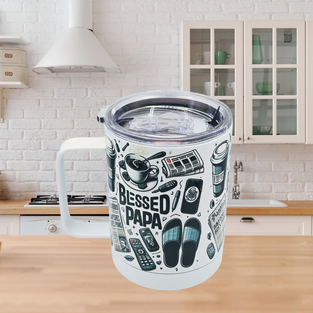 Blessed Papa 12 oz coffee mug with