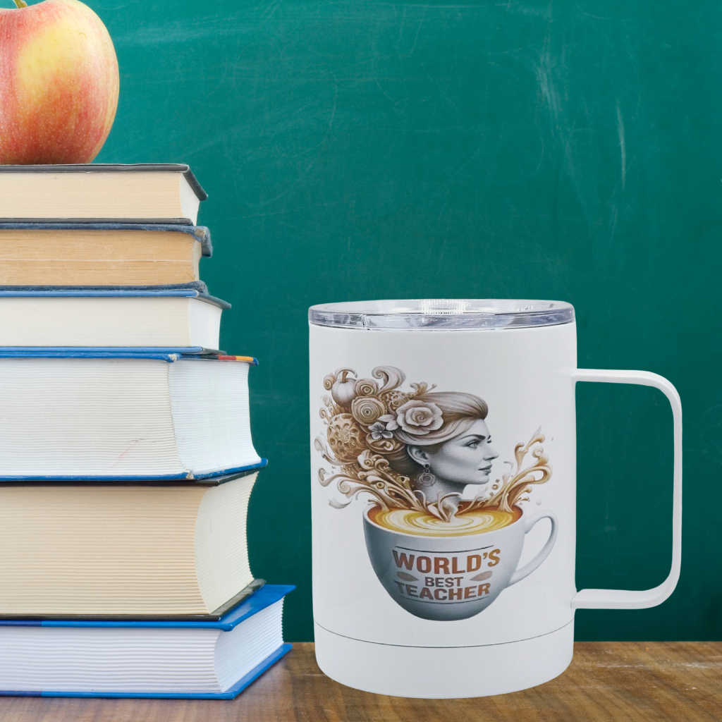 "World's Best Teacher" 12 oz coffee mug